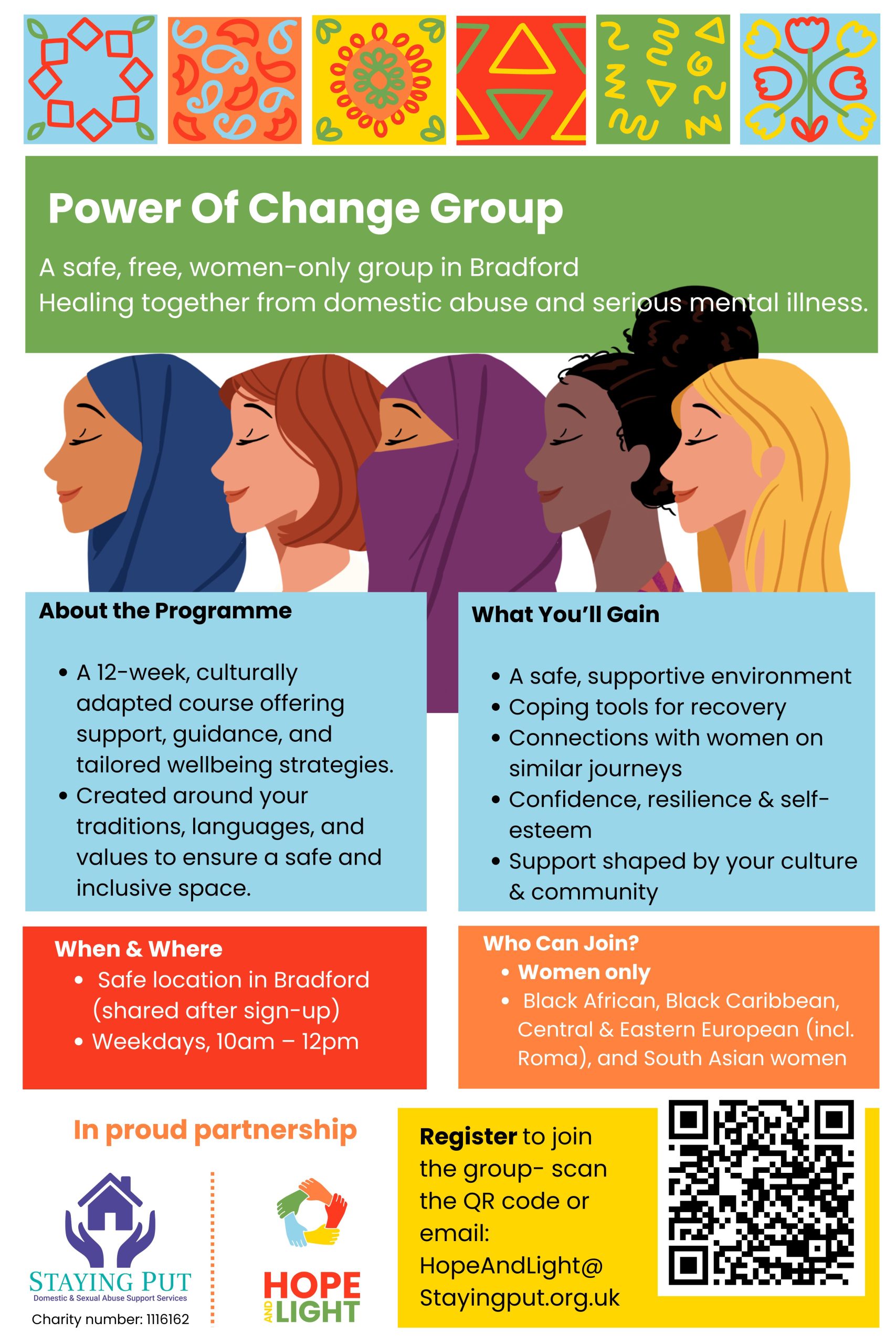 Culturally adapted power of change group poster